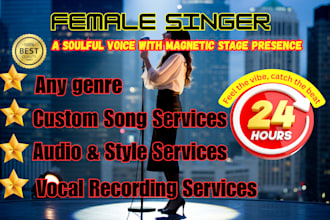 be female singer in german spanish english french within 24hrs