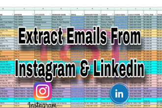 build a custom lead list using instagram and linkedin