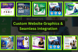 make website graphics and integrate them in wordpress website