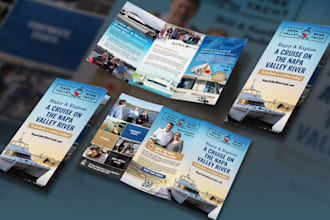 design a professional trifold brochure for your business, print ready