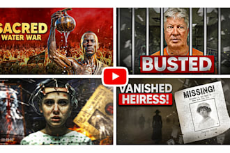 design viral youtube thumbnails for documentary, history and finance videos