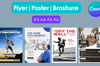do a4 a5 a6 flyer leaflet poster brochure for any event