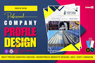 write and design a professional company profile