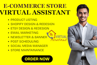 be your executive virtual assistant shopify ecommerce virtual assistant