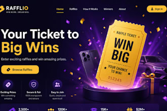 build squarespace raffle website competition ticket website giveaway website
