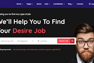 create recruitment website ,job board, hiring portal, staffing agency website