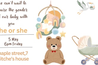 design birthday, invitation, wedding, party and greeting cards
