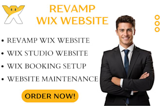 revamp wix website wix studio website wix booking wix website development wix