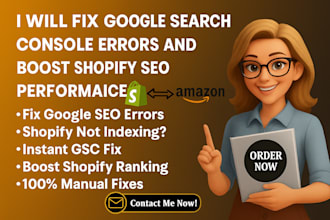fix google search console errors and boost shopify SEO performance