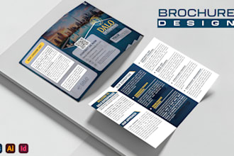 design a luxury corporate brochure, premium, trifold, flyer design