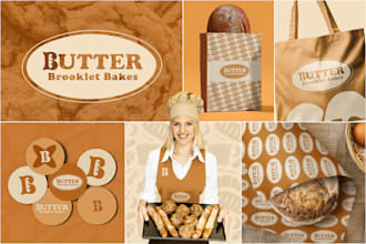 do logo design and brand identity with brand style guide