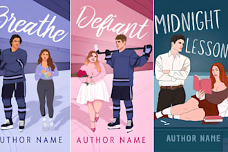 draw fantasy mafia nsfw hockey sport college romance book cover character art