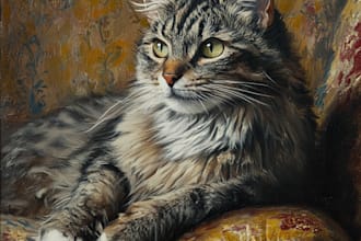 draw your pet, dog, or cat into a portrait