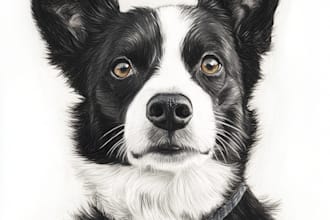 draw your pet into cartoon portrait