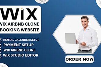 wix airbnb clone booking calendar rental website hotel website vrbo style site
