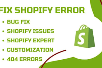 fix shopify bugs, theme issues liquid errors , and troubleshoot problems