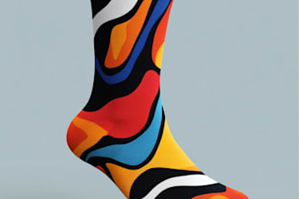 draw unique socks design for your brand