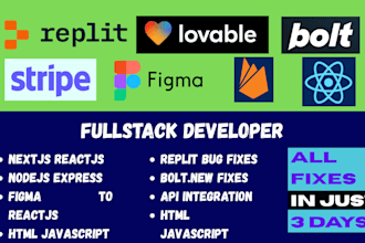 build ai powered replit supabase react nextjs website with nodejs backend API