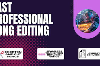 edit a song for your wedding, competition, or special occasion