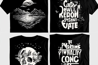 create proffessional printful t shirt design