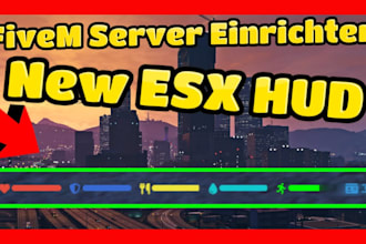 be your fivem developer, fix fivem server qbcore, vmenu based, esx fivem server