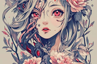 make an anime tattoo designs flash sheet