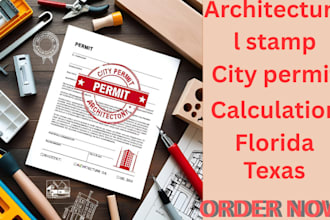 texas, florida, pe stamp architectural stamp, structural city permit