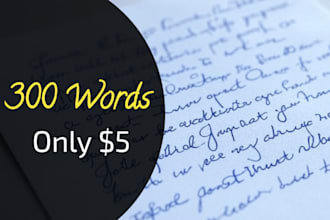 create handwritten letter, card, note, document
