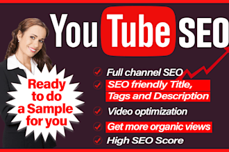 be your youtube SEO expert to boost video ranking organically