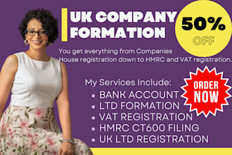 do uk ltd company formation cio vat returns registration trademark filing bank