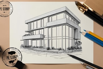 do floor plan design licensed california, florida, usa city permit for approval