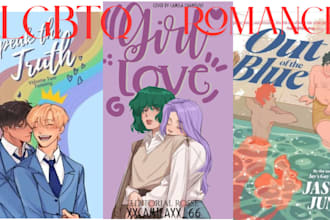 do gay romance book cover, fantasy queer, lgbt romance, ebook, amazon KDP