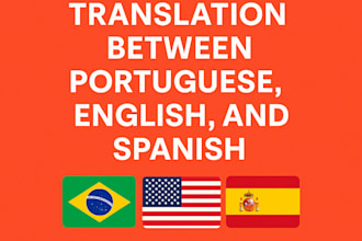 translate documents between portuguese english and spanish