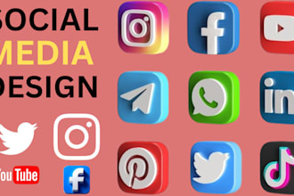 do amazing instagram facebook tiktok youtube whatsapp twitter post graphics