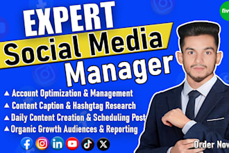 be expert your social media manager for your brand and business