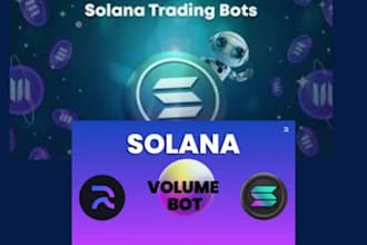 build automated solana trading bot, arbitrage trading bot, volume bot