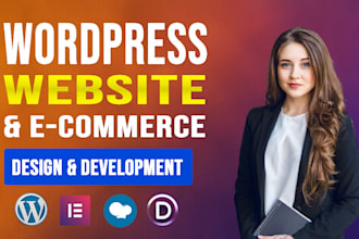 be your professional and expart wordpress website and ecommerce developer