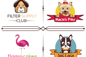 make a unique pet, dog, cat and animal logo or graphics design