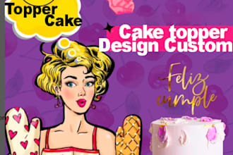 design a beautiful cake topper weddings birthday cake