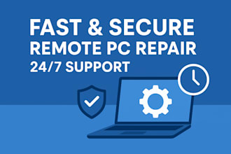 professional remote PC support  fix slow computer fast