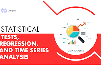 perform statistical tests, regression, time series analysis