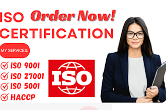 provide iso 9001, 27001 certifications and documentation