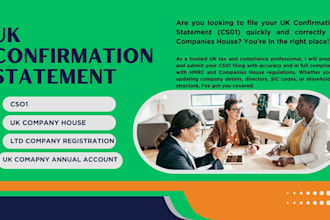 file your uk confirmation statement cs01 to companies house accurately