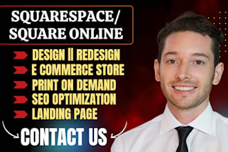 redesign squarespace ecommerce store design printify setup square online booking