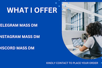 do telegram mass dm, instagram mass dm, discord mass dm