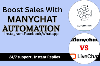 build powerful manychat automation for messenger instagram or whatsapp
