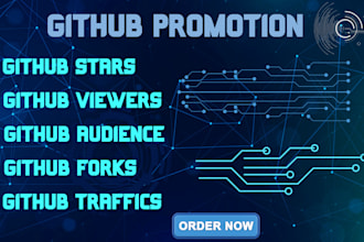 do github organic promotion to gain stars increase followers traffics fork repo