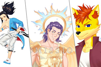 create anime artworks of your characters