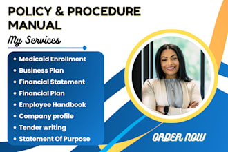 write, edit policy and procedure manual, uk tender writing, medicaid enrollment