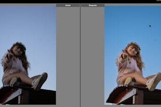 natural portrait retouch for photobook and social media